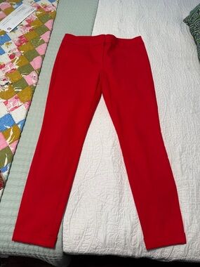 LOFT Red Skinny Pants